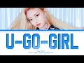 YUNA U-Go-Girl (original: Lee Hyori) Lyrics (Color Coded Lyrics)