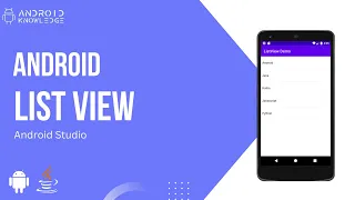 How to Create ListView in Android Studio using Java - Beginners Android Knowledge