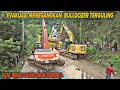 Download Lagu EVAKUASI !! Alat Berat Dozer Jatuh dan Terguling dari Truck Trailer di  tengah tanjakan
