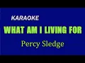 Download Lagu WHAT AM I LIVING FOR - Percy Sledge | KARAOKE