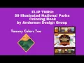 Flip Thru 59 Illustrated National Parks Coloring Book by Anderson Design Group