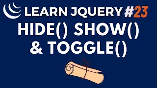 jQuery Hide Show Toggle Method - jQuery JS Library Tutorial