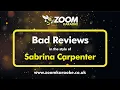 Download Lagu Sabrina Carpenter - Bad Reviews - Karaoke Version from Zoom Karaoke