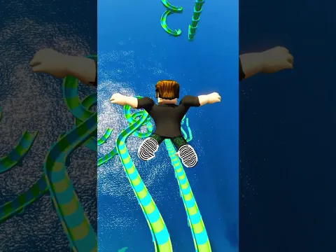 Roblox Pro And Roblox Noob Funny Water Slide