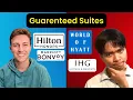 Guide to Confirmable Suite Upgrades Hyatt vs Marriott vs IHG vs Hilton