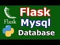 Connect Flask Web Application With Mysql Database