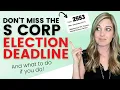 How to Elect S Corp Status Deadlines Form 2553 Filing Tips