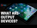 What are output devices