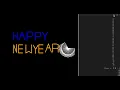Happy New year using python s turtle library