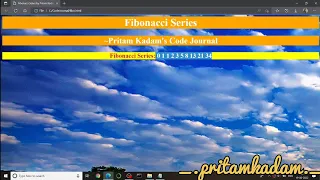 JavaScript Program to Print Fibonacci Series