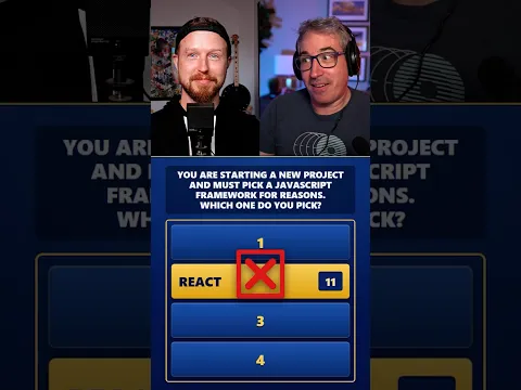 What framework do developers like the most? | Front-end Family Feud