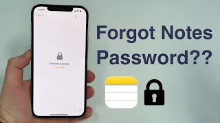 Forgot Your iPhone Notes Password Here s How To Reset It