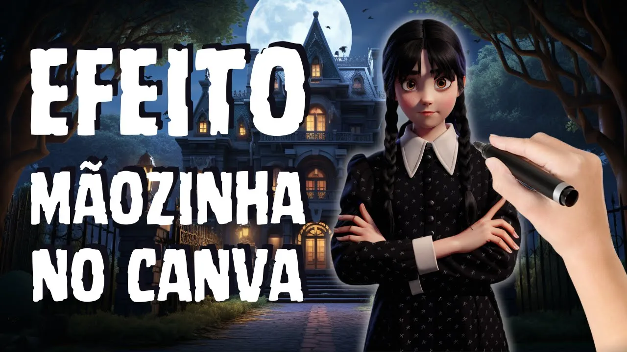 ✍️FÁCIL E GRÁTIS! EFEITO MÃOZINHA ESCREVENDO NO CANVA! #canva
