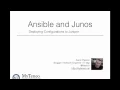 Deploying Juniper Configurations using Ansible