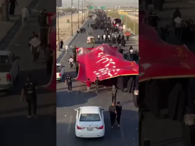 ⁣⭕️حشود الزائرين في محافظة البصرة تحيي ذكرى استشهاد النبي الأعظم محمد (ص)،