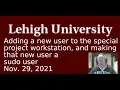 11-29-2021 Ubuntu 20 04 add user add user to sudo delete user ID