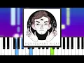 Download Lagu Ricky Montgomery - Snow (Piano Tutorial)