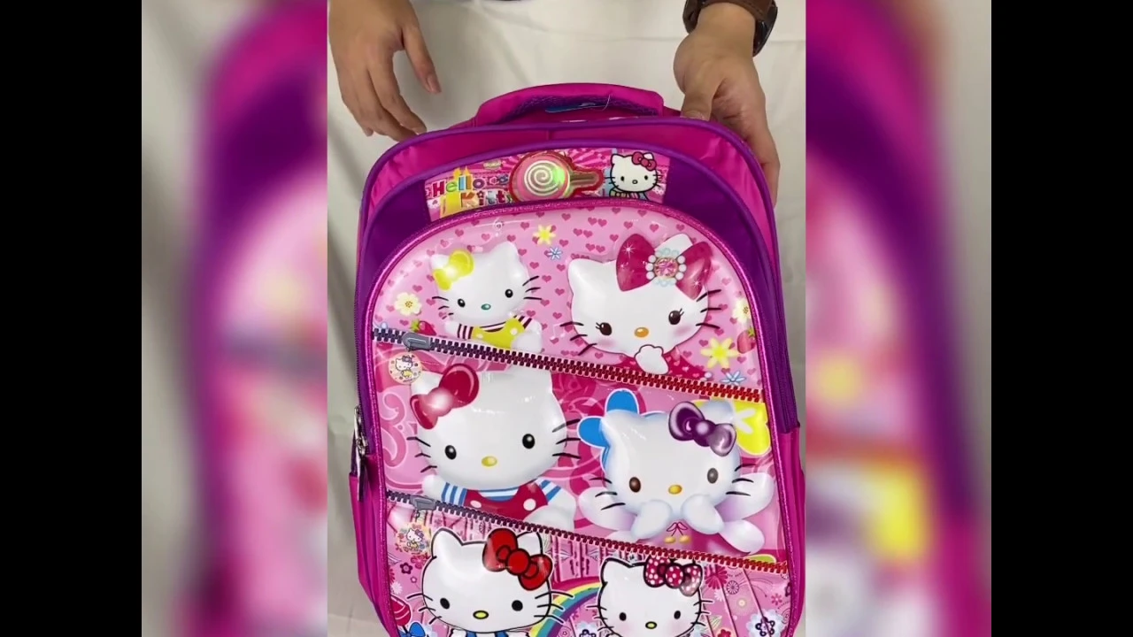 REVIEW TAS KULIT HELLO KITTY BELI 1 DAPAT 6 PCS TAS. 