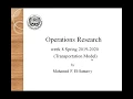 Transportation Problem Formulation