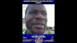 COMMENT RESSENTIR UN APPEL DE DIEU  LEÇON 3