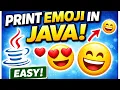 Print Emoji in Java Simple Trick for Beginners
