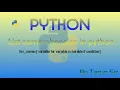 list comprehension in python