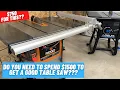 Big Saw On A Budget Ridgid R4520 Contractor Table Saw Tool Review