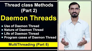 Daemon Thread in Java Java Multithreading Interview Questions by Deepak