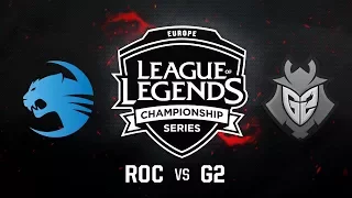 ROC vs. G2- Week 10 Game 2 | EU LCS Summer Split | Roccat vs. G2 Esports (2017)