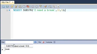SQL Tutorial 41 SUBSTR RIGHT LEFT Functions
