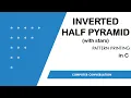 5 Inverted Half Pyramid using Stars Pattern Printing in C Computer Conversation