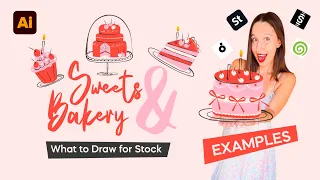 Cakes & Bakery | What to Draw for Stock + my designs + trend 2026.