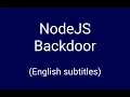 Create a backdoor in a NodeJS server English subtitles