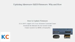 How to Update Alienware OLED Monitor Firmware - Pixel Refresh Panel Update