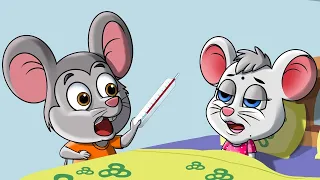 Aaj Mangalwar Hai Chuhe Ko Bukhar Hai 🐭 | Hindi Rhymes for Kids | Balgeet | NooNoo Kids