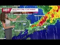 Heavy rain before warmer weather returns