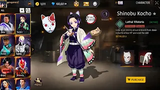 SHINOBU BUNDLE π± FREE FIRE NEW EVENT π€― FF x DEMON SLAYER | NOOB TO PRO ACCOUNT π€ GARENA FREE FIRE π₯π₯
