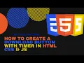 How to Create A Download Button with Timer in HTML CSS JS