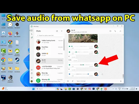 Download MP3 How to download whatsapp voice messages on pc