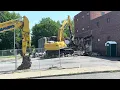 Uptown Grill Diner site demolition in Kingston