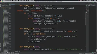 53 Python Tkinter Tutorial 6 Text Editor