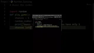 Number Guessing Game in Python I Python Beginner Project