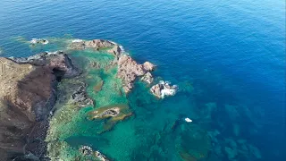 Sailing 100 miles offshore to a volcanic ￼Mediterranean island