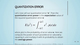 ADSP - 01 Quantization