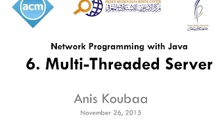 Java Workshop Series Java Network Programming Multi-Threaded Server