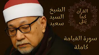 القارئ الشيخ السيد سعيد سورة القيامة تلاوة نادرة بأعلي جودة بدون صوت الجمهور 
