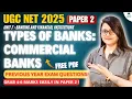 UGC NET Commerce Unit 7 Commercial Banks MCQs with Answers Explained for NTA UGC NET 2025