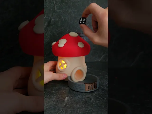 Mushroom Dice Tower / Lights up video thumbnail