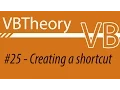 How to create a file shortcut - VB