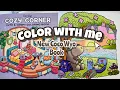 Color with Me Coco Wyo Cozy Corner Coloring Book Capy Picnic on the Beach page Relaxing Music